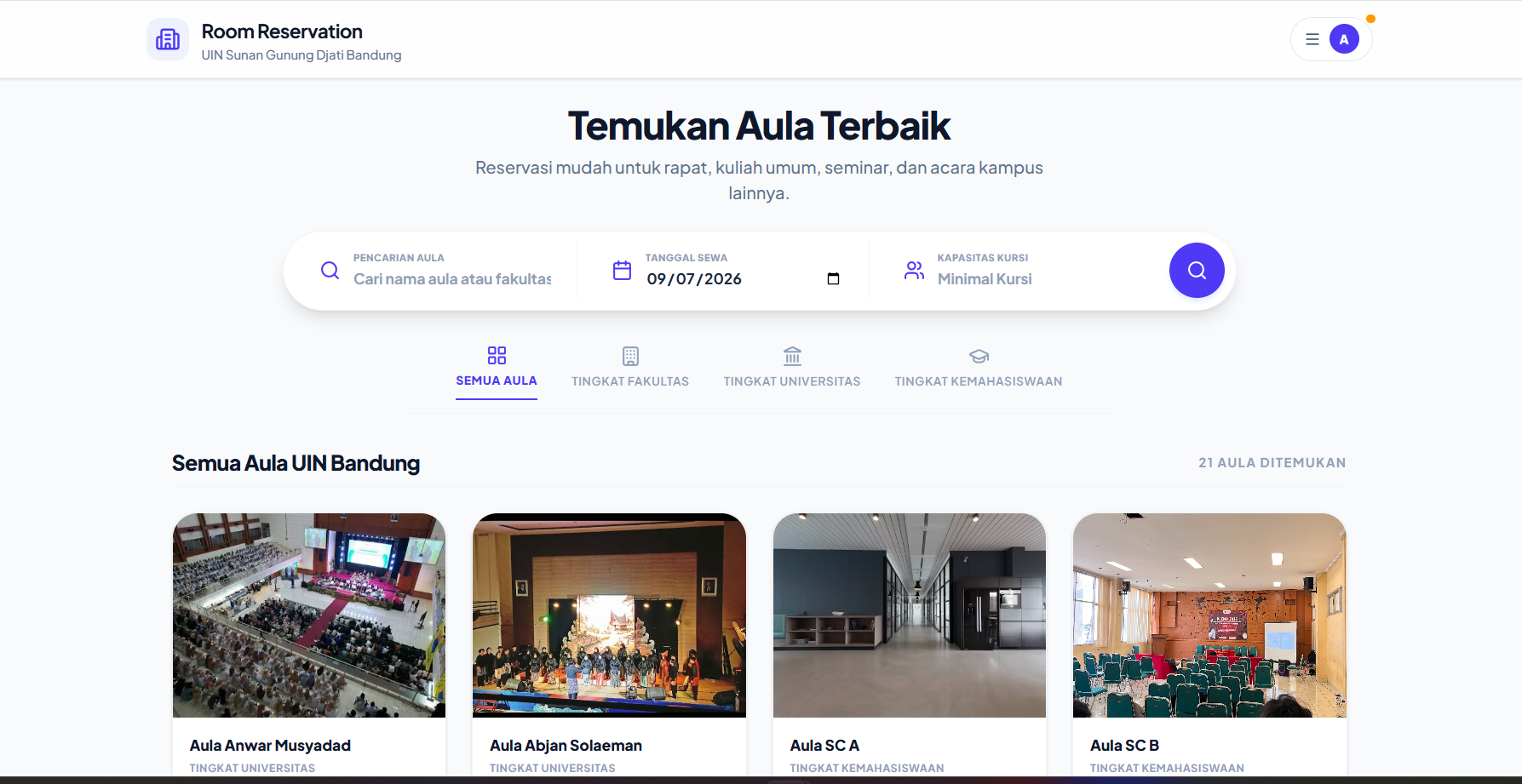 Reservasi Kampus Preview 1